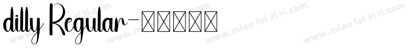 dilly Regular字体转换